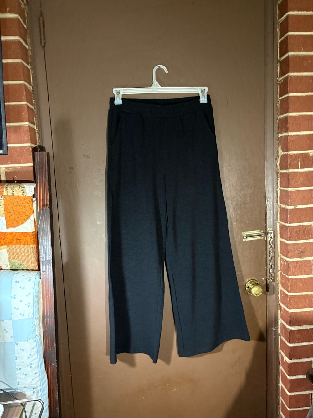 Zenana Outfitters Black Slub Pants NWOT